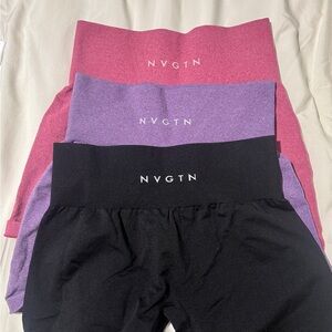 NVGTN Shorts Bundle - Pink, Lavender, Black